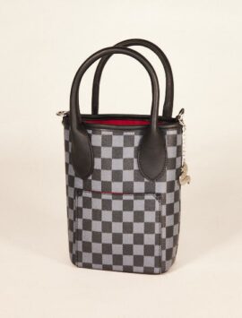 Gray Checkered Bag