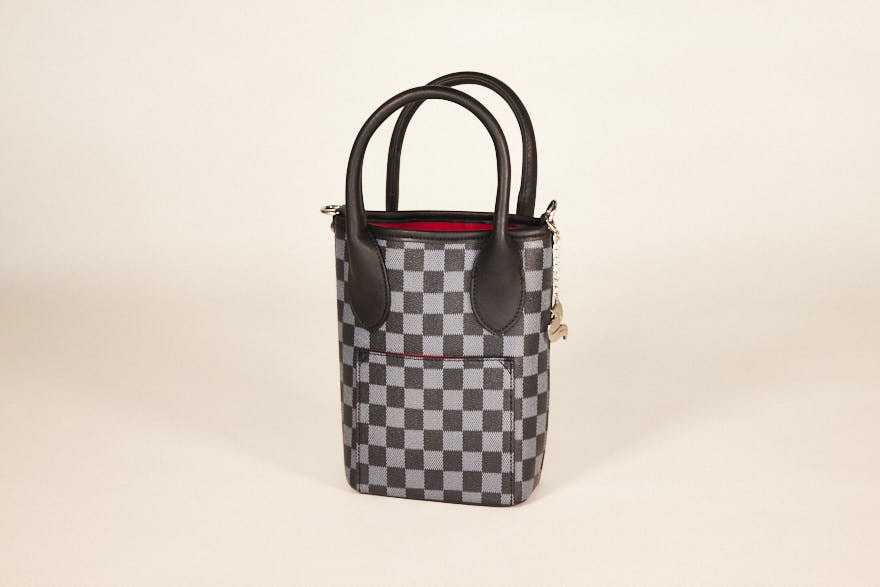 Gray Checkered Bag – SPOILED FOXX