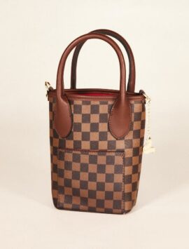 Brown Checkered Bag